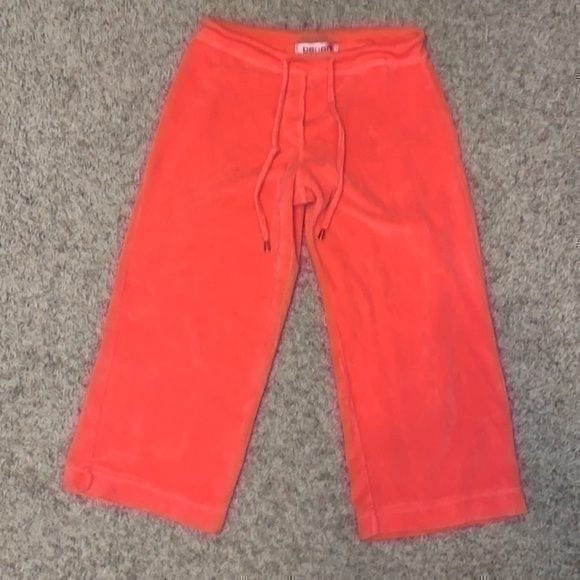 Benard Sport Petite terry cloth coral capris small - Picture 2 of 8